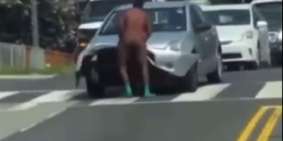 Man Destroys Car Bumper!(R)