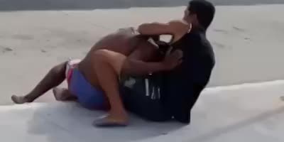 Street Fight In Brazil