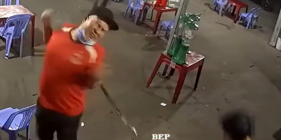 Dude Slashed With A Sword Suring Dispute In Vietnam