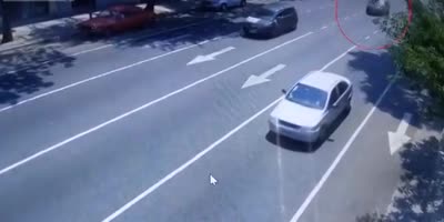 Jump on the Roof of your Stolen Car.