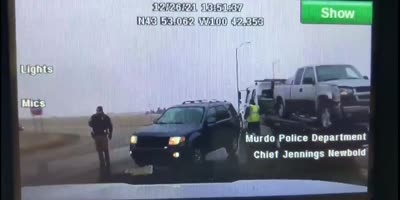 Close Call On Dakota Highway