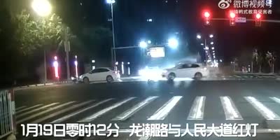 Scooter Rider Destroyed At The Intersection