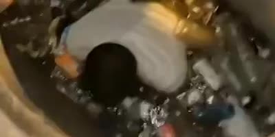 Buddy dropped his phone in the sewer