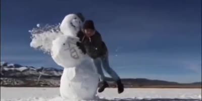 Snowman's revenge!