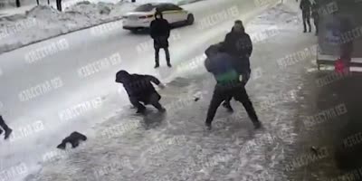 Mass Fight Of Migrants In Russia