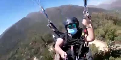 Chile: Man Left Hanging On Paraglider After It Takes Flight