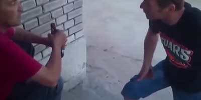 Dude Gets Smacked In The Face With A Beer Bottle.(R)