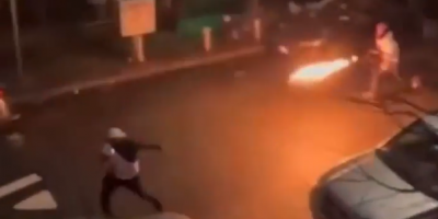 Side Guy Chased With A FLAMETHROWER