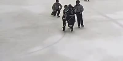 Hockey Player Gets Banned For Life After Punching A Referee In The Face.