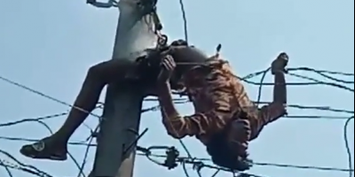 Man Somehow Survives After Grabbing Live Wire In India