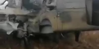 Russian helicopter shot down in Ukraine today