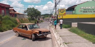 Driver flies with Chevette over Camaro