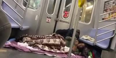 Peace & Love In NY Subway