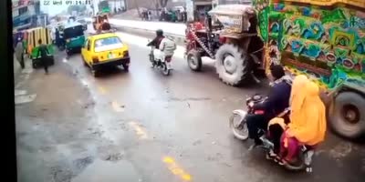 Tractor Scores A Triple Kill In Pakistan