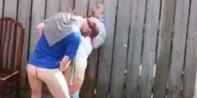Quickie in some bloke's backyard
