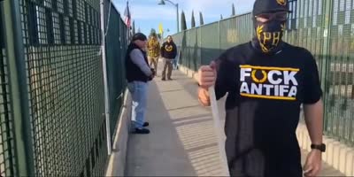 Proud Boys in Sacramento Attacked Journalists With a Pole