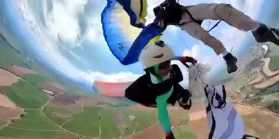 Parachutists Collide In Skies Of Colombia