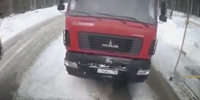 Here Comes The Red Russian Truck