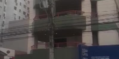 Man Survives Falling From 4th Floor In Brazil