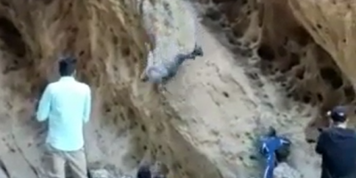 Tourist Falls Into The Abyss In Iran