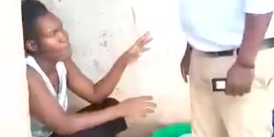 Woman punished by coward