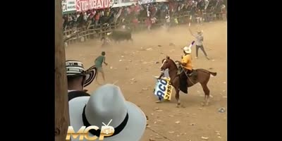The bull sent another motherfucker to hell