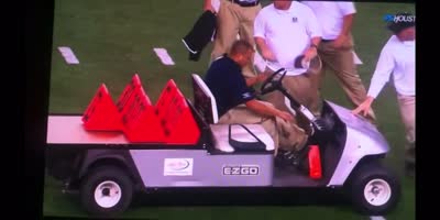 Runaway electric cart