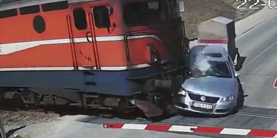 Slow Driver Removed Off Tracks In Bosnia