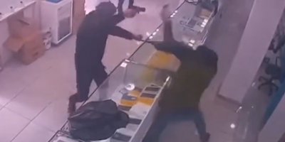 Store Clerk Dodging Bullets In Jerusalem