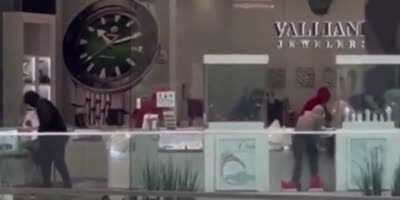 Thugs With Guns And Sledgehammers Clean Out A Jewelry Store At A California Mall In Broad Daylight.
