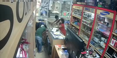 Dudes Pretending Customers Rob The Store In South Africa