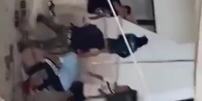 Fight between Mexican soccer fans.