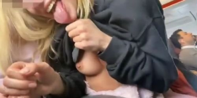 Blowjob 30,000 feet in the air