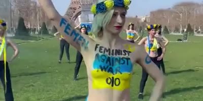 Boobs Out For Ukraine: Topless Women Protest Against The War