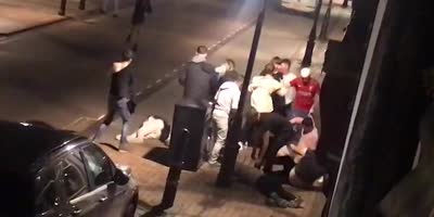 Club Visitors Fighting In Milford, UK