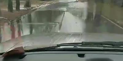Bad driver on bad roads.