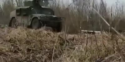 Ukrainian Hummer ambushed.