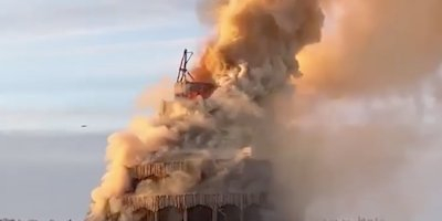 'Tower Of Babel' Set On Fire In Russia