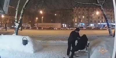 Scumbag Punches, Robs Babushka In Russia