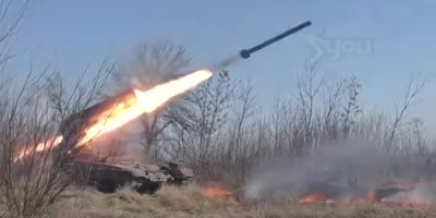 Visual confirmed of Russian themorbaric rocket launching in Ukraine