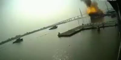 Explosion onboard an oil tanker in Thailand