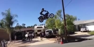 Wannabe Evel Knievel.