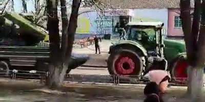 Osa stolen using Tractor by Ukrainian farmers