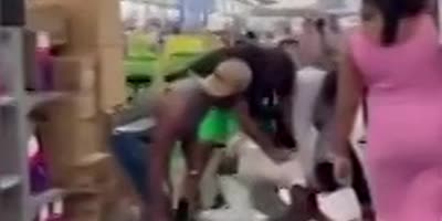 Saving a woman from a man who attacked her in Walmart