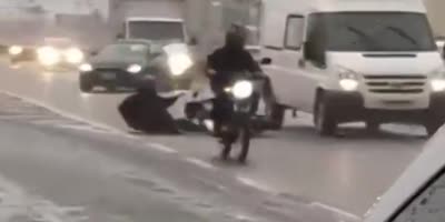 Slippery Road Accident In Brazil