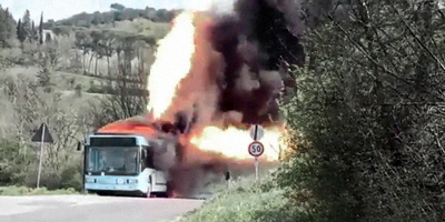 Bus Accident Looks Like a Monster Truck Rally Show