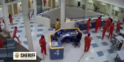 Inmate attacks guard(R)
