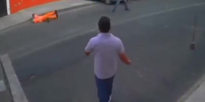 Man attacks street sweeper