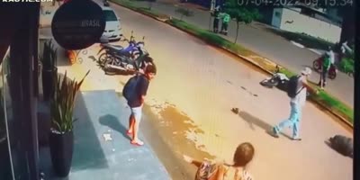 Brazil - Rondônia > motorcyclist escapes death in the municipality of Ariquemes