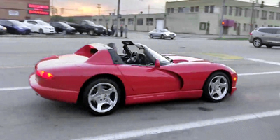 Cocky Dodge Viper Owner Races Himself to the Insurance Office